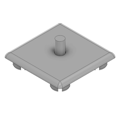 60-010-0 MODULAR SOLUTIONS POLYAMIDE END CAP<br>45MM X 45MM GRAY